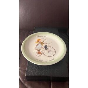 1972 Holly Hobbie Collectors Plate Friendship Makes The Rough Road Smooth10.25